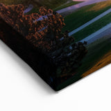 Stunning Denver Skyline Print – Vibrant Sunset Over City Park Art