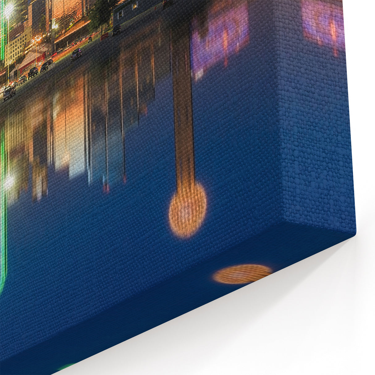 Vibrant Dallas Night Skyline Art - Captivating Cityscape Prints for Walls
