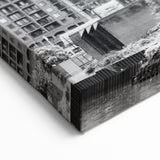 Cleveland Skyline Photography - Black and White Cityscape Art Print