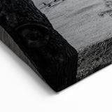 Black & White Cincinnati Skyline Wall Art - Downtown Cityscape Photography