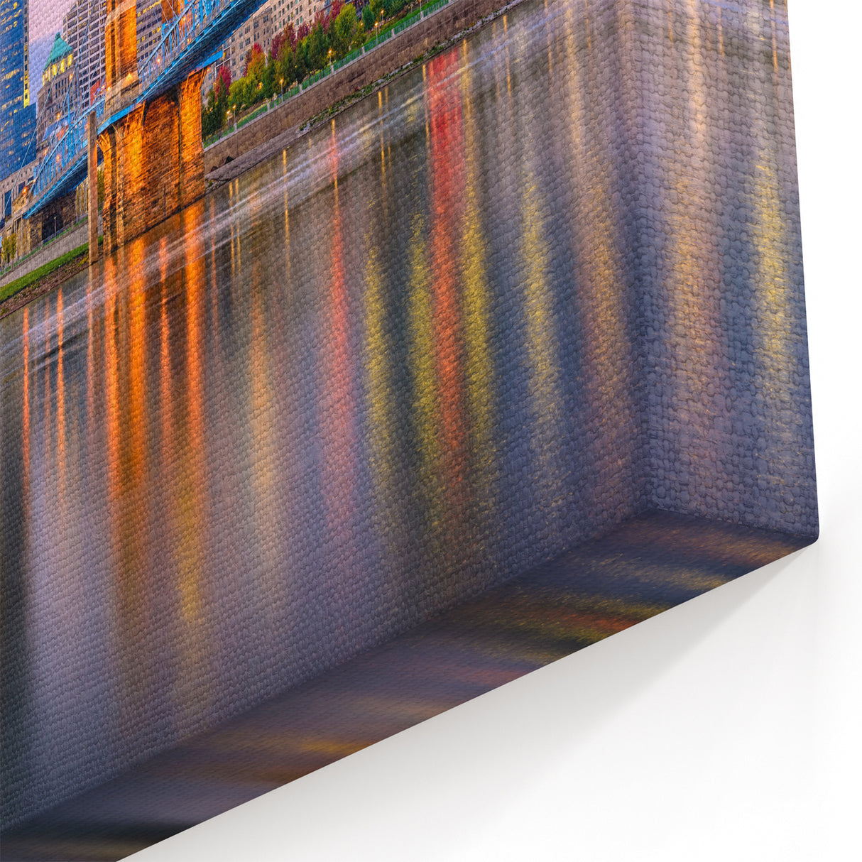 Cincinnati Skyline at Sunset - Vibrant Cityscape Wall Art Print