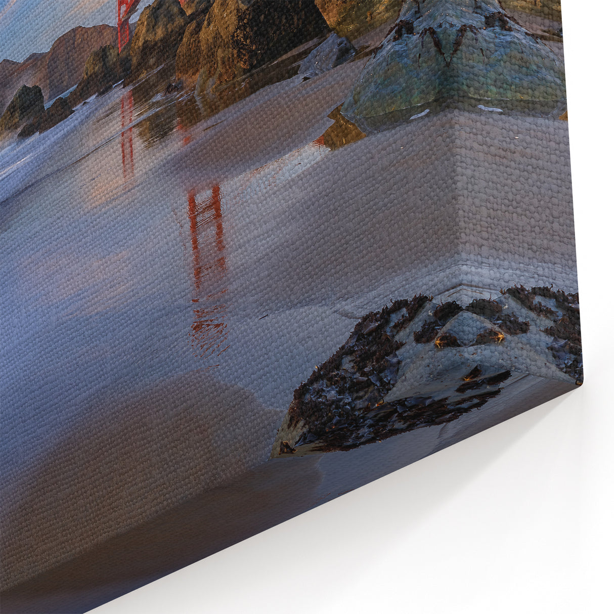 Golden Gate Bridge at Sunset - Vibrant Coastal Canvas Print