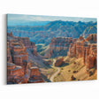 Vibrant Canyon Valley Wall Art - Scenic Canyon Canvas Prints for Decor