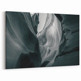 Monochrome Canyon Art - Elegant Black and White Canyon Canvas Prints