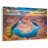 Majestic Horseshoe Bend Art - Scenic Canyon Canvas Prints for Decor