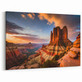 Sunset Canyon Majesty Art - Scenic Canyon Canvas Prints for Decor