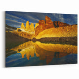 Golden Canyon Reflection Art - Stunning Nature Canvas Prints for Decor