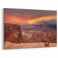 Sunset Canyon Wall Art - Majestic Nature Canvas Prints for Home Decor
