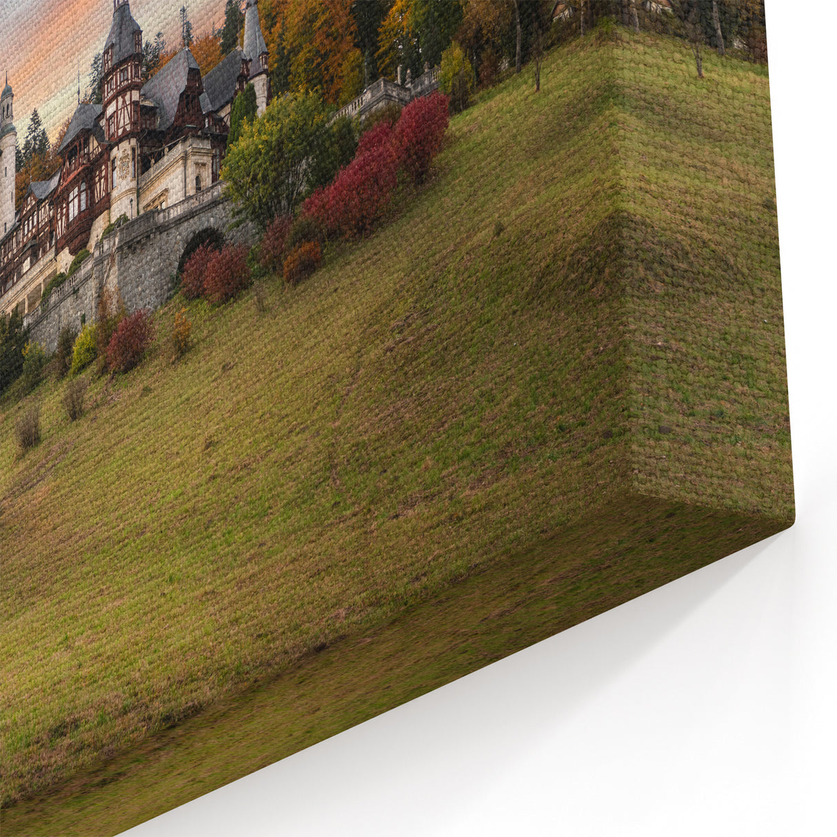 Sunset Castle Wall Art - Stunning Castle Prints in Scenic Landscape