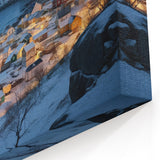 Winter Harbor Serenity - Captivating Coastal Wall Art for Tranquil Decor