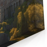 Mountain Castle Wall Art - Majestic Castle Print in Scenic Landscape