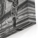 Vintage Aircraft Front View - Striking Black and White Aviation Art