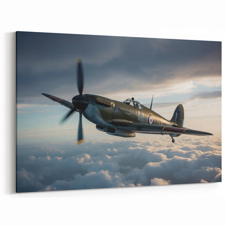 Iconic WWII Fighter Plane - Vintage Aviation Wall Art for Collectors