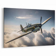 Classic WWII Fighter in Flight - Iconic Vintage Aviation Wall Art