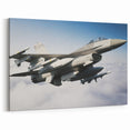 F-16 Fighter Jet in Flight - Modern Aviation Wall Art for Enthusiasts