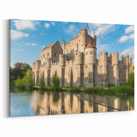 Scenic Castle Wall Art - Majestic European Castle Landscape Print