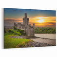 Sunset Castle Wall Art - Historic European Castle Landscape Print