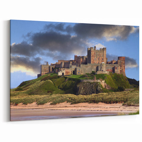 Coastal Castle Wall Art - Historic European Castle Landscape Print