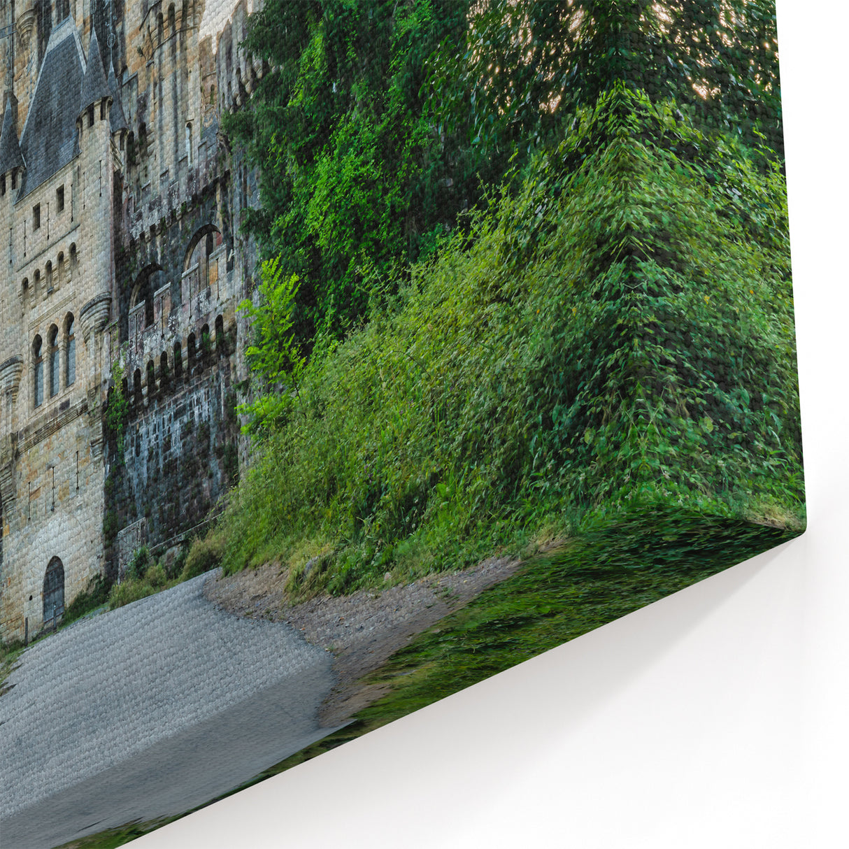 Majestic Castle Wall Art - Historic Fortress Landscape Print