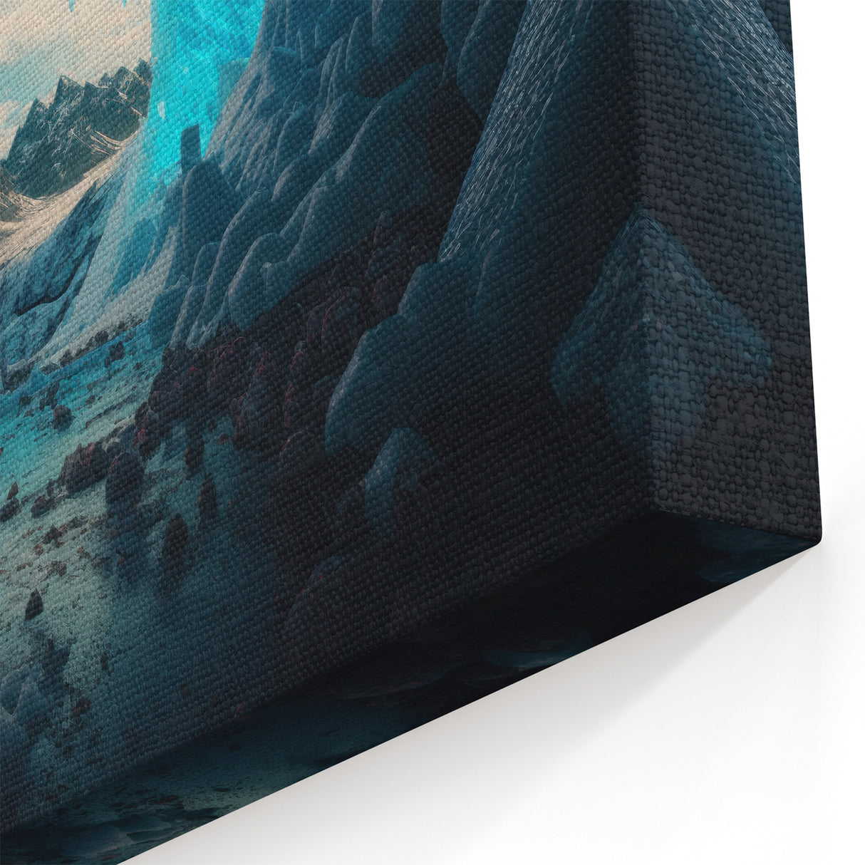 Majestic Ice Cave Wall Art - Scenic Mountain Landscape Photography Print