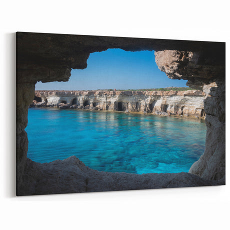 Coastal Cave Wall Art - Stunning Scenic Cave Photography Print Decor