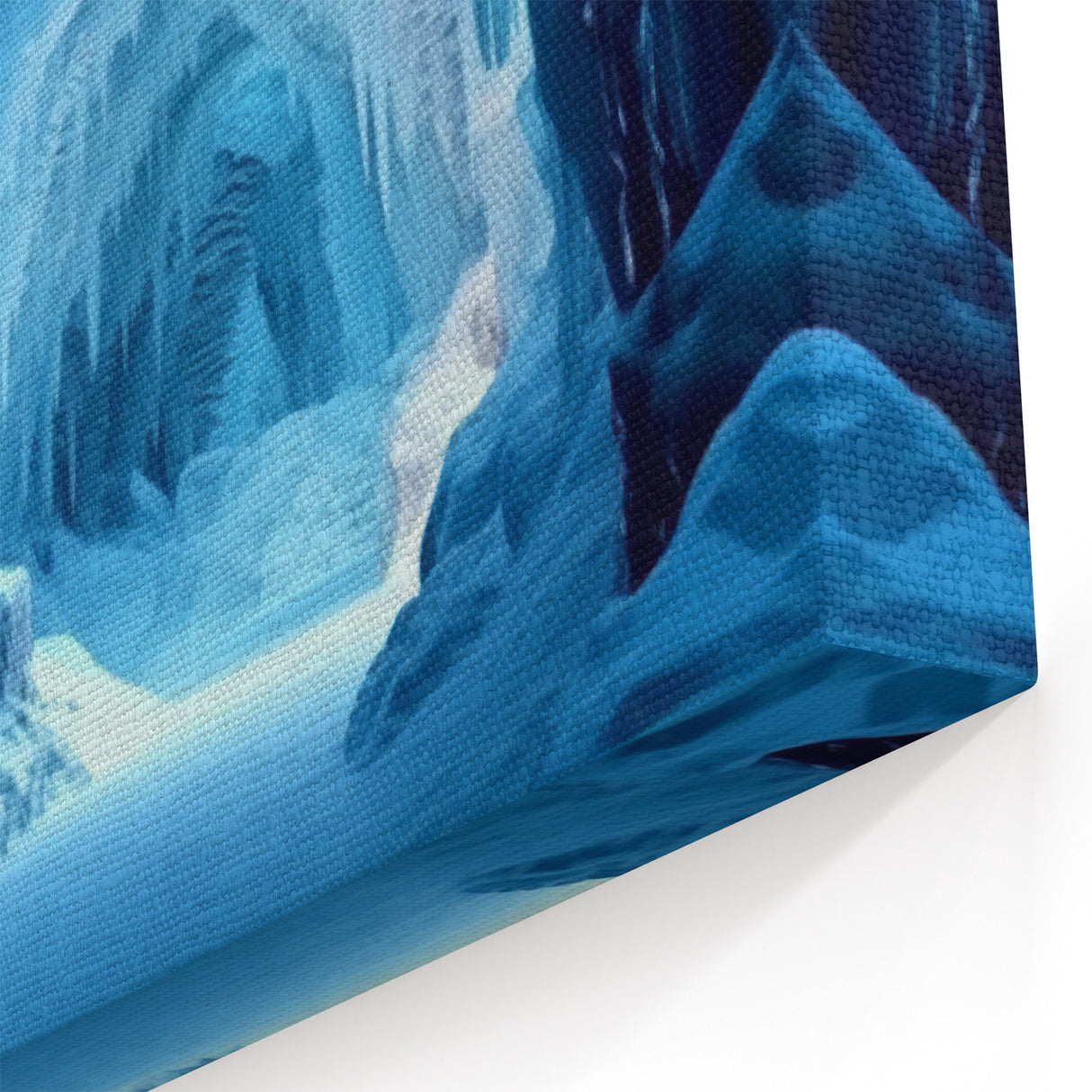 Enchanting Ice Cave Wall Art - Stunning Frozen Landscape Photography Decor