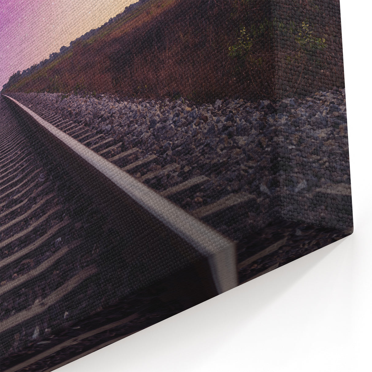 Night Sky Railway Art - Stunning Starry Landscape with Milky Way
