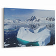 Arctic Serenity Canvas - Majestic Icebergs and Mountains in Polar Waters