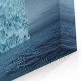 Solitary Iceberg Canvas - Majestic Arctic Ice in Serene Polar Waters