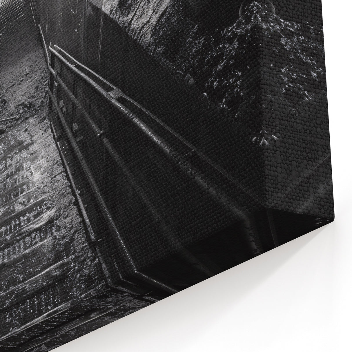 Vintage Railroad Tunnel Wall Art - Scenic Railway Photography Canvas Print