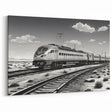 Modern Train Wall Art - Black and White Scenic Railway Photography