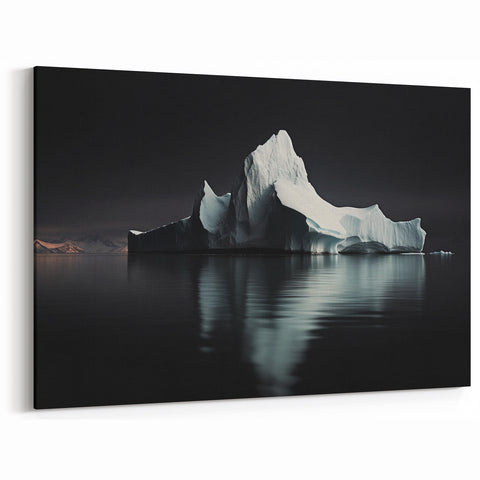 Arctic Iceberg Scenic Art - Captivating Polar Landscape Canvas Print