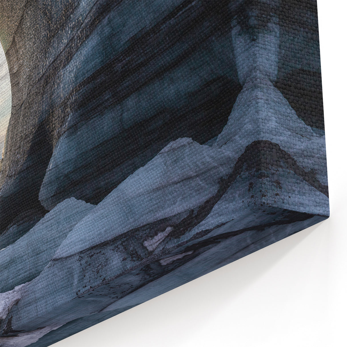Icy Cave Wall Art - Majestic Frozen Arch Landscape Photography Print
