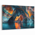 Vibrant Cave Wall Art - Abstract Natural Cave Photography Print Decor