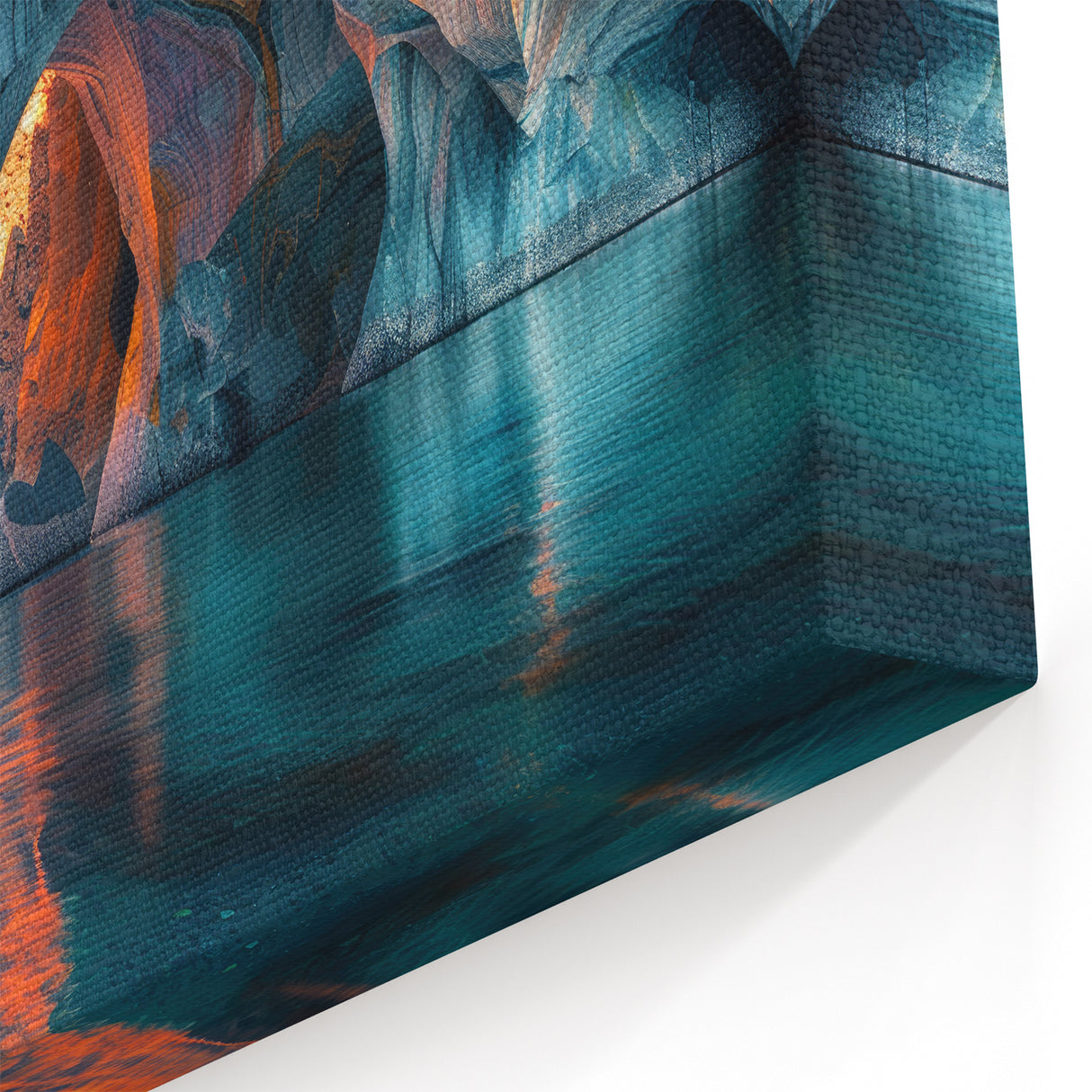 Vibrant Cave Wall Art - Abstract Natural Cave Photography Print Decor