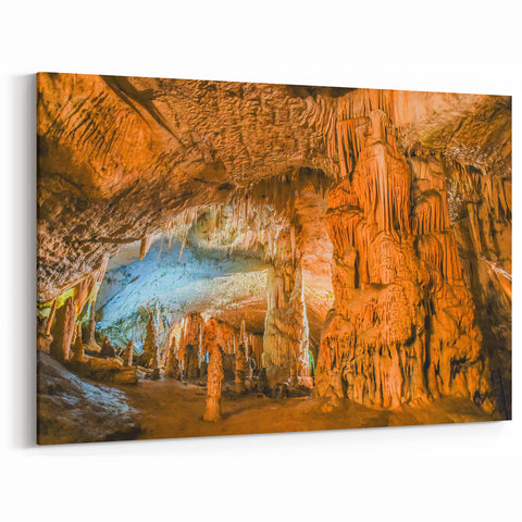 Stalactite Cave Wall Art - Majestic Natural Cave Formation Photography