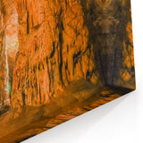Stalactite Cave Wall Art - Majestic Natural Cave Formation Photography