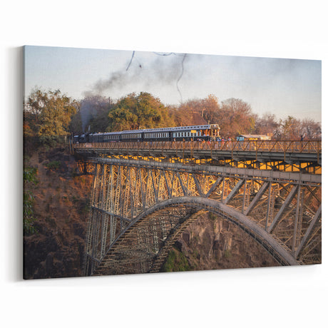 Historic Railway Bridge Wall Art - Scenic Train Crossing Photography