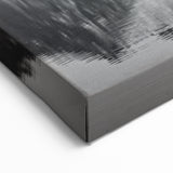 Majestic Mountain Reflection - Black and White Scenic Lake Wall Art