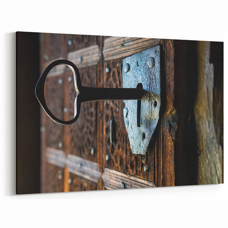 Vintage Key and Lock Hardware Wall Art - Canvas Print & Decor