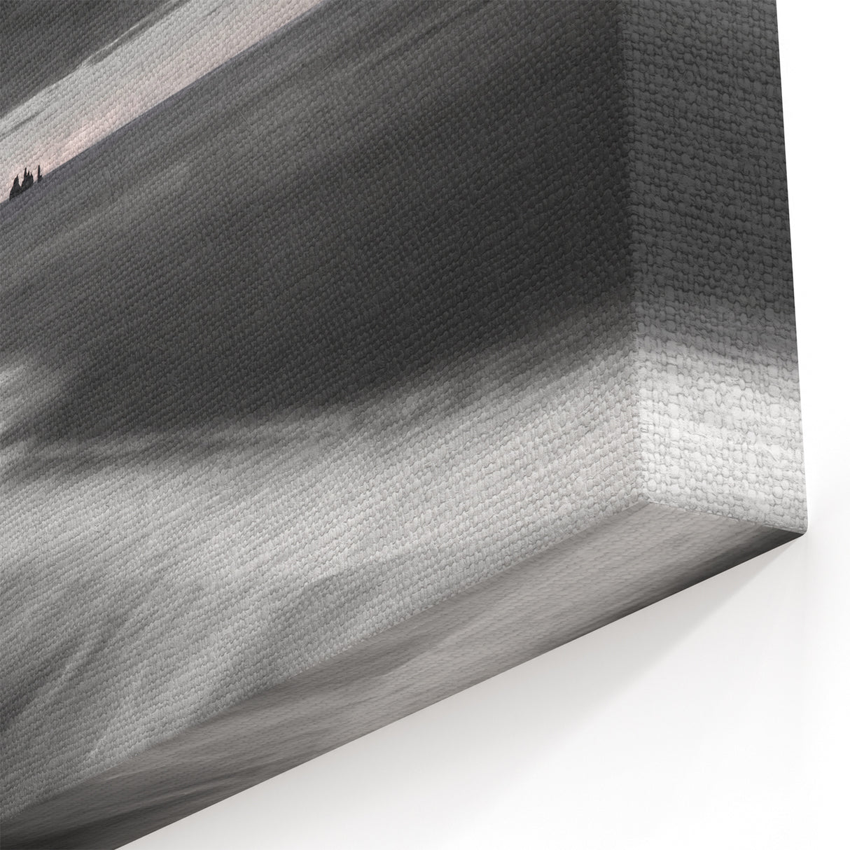 Elegant Monochrome Cliffs Canvas – Captivating Black and White Coastal Art