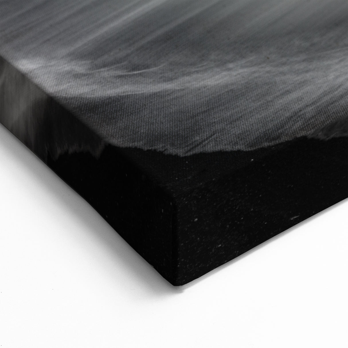 Elegant Monochrome Cliffs Canvas – Captivating Black and White Coastal Art