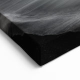 Elegant Monochrome Cliffs Canvas – Captivating Black and White Coastal Art