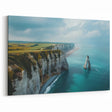 Majestic Coastal Cliffs Canvas – Serene Ocean Landscape Wall Art