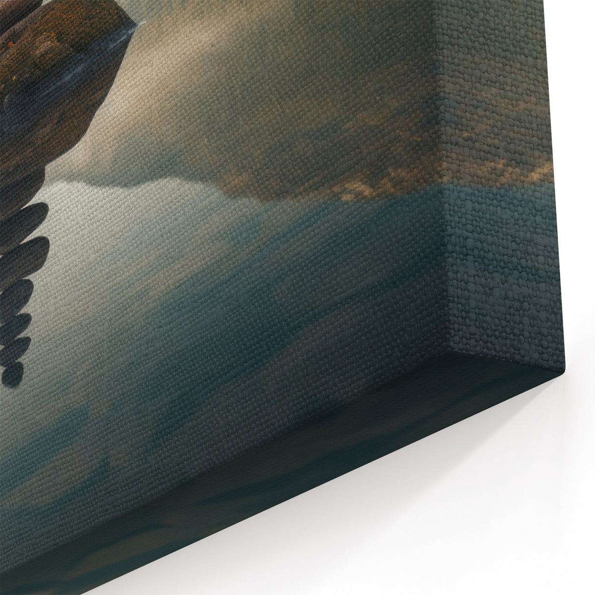 Tranquil Lake Art - Zen Rock Stack on Serene Lake, Scenic Wall Decor