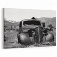 Dereliction Wall Art - Vintage Car in Ruins, Urban Decay Canvas