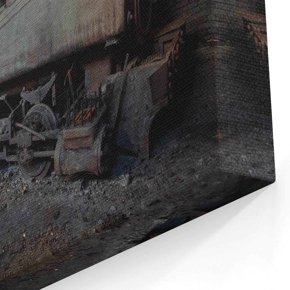 Dereliction Wall Art - Abandoned Rusty Train, Industrial Urban Decay