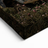 Dereliction Wall Art - Abandoned Vintage Truck in Field, Rustic Canvas