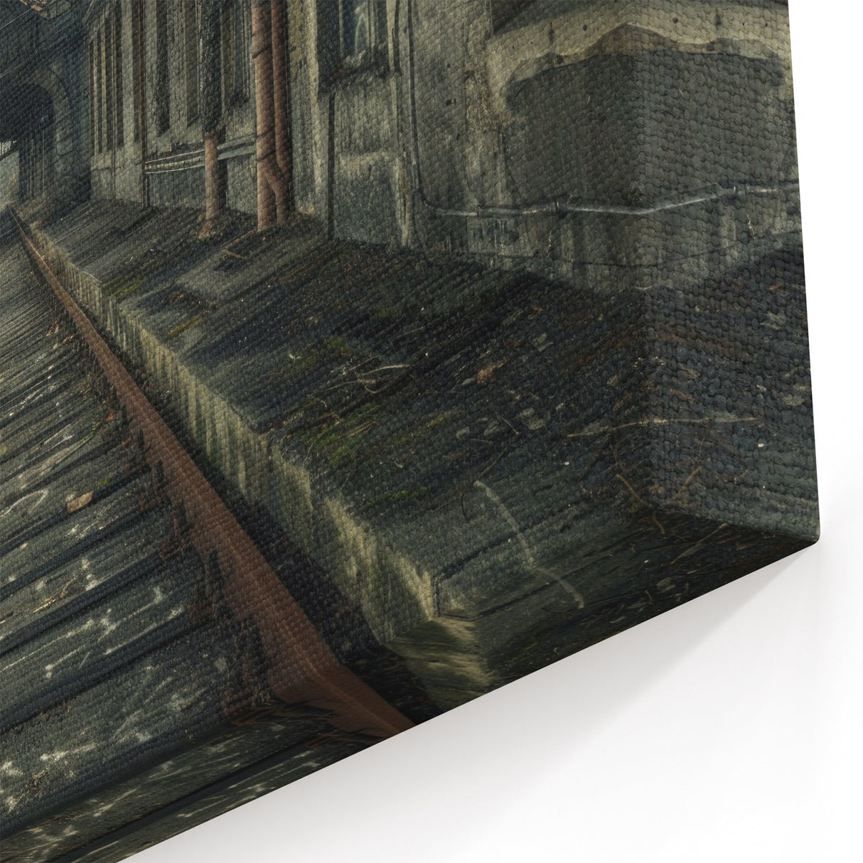 Abandoned Railway Station Art - Derelict Architecture Urban Decay Print