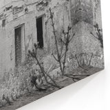 Black & White Derelict House Art - Abandoned Rural Architecture Print